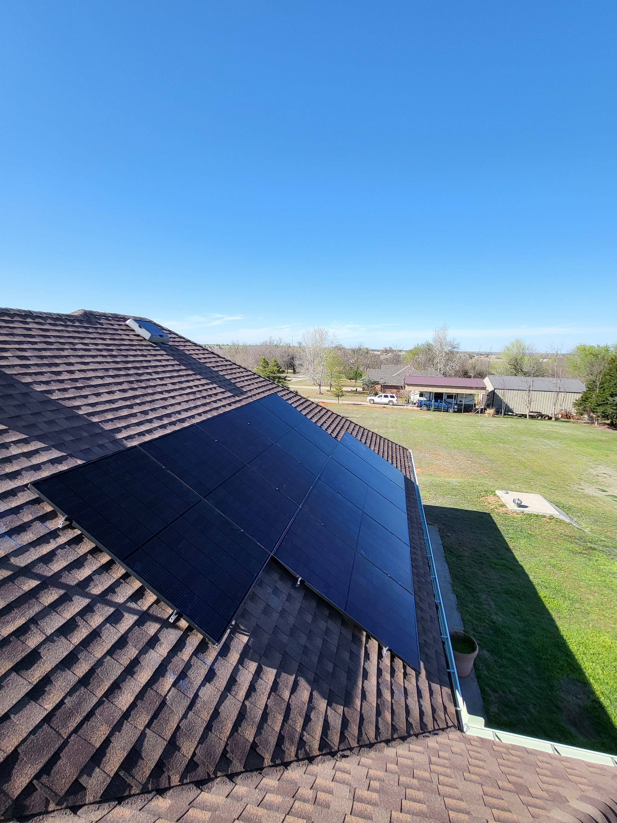 Completed Okie Solar installation in Oklahoma