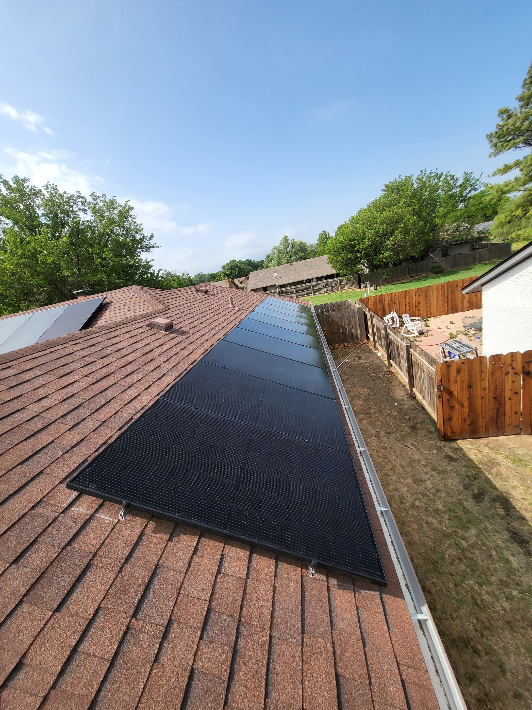 Completed Okie Solar installation in Oklahoma
