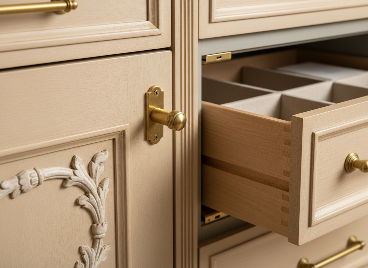 Luxury custom cabinetry detail