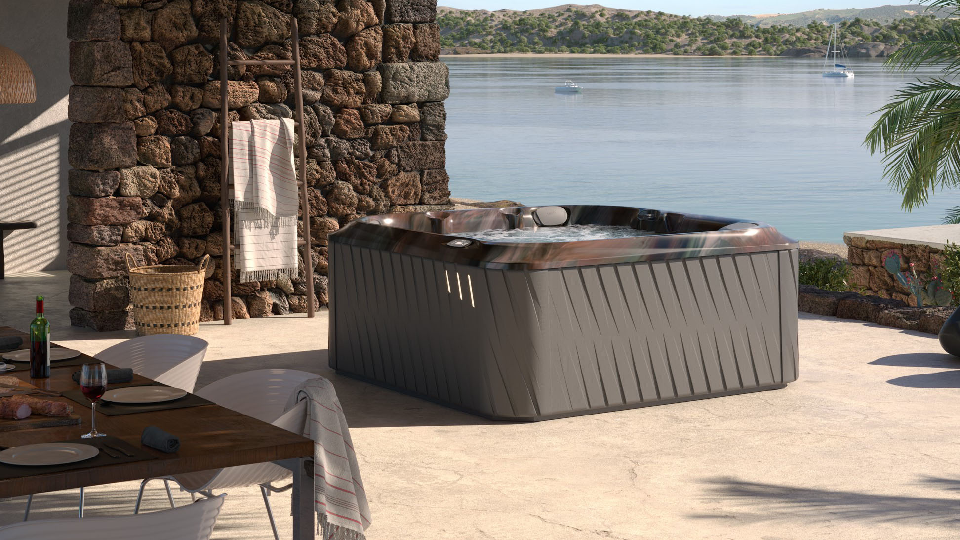 Jacuzzi® Hot Tub in Backard