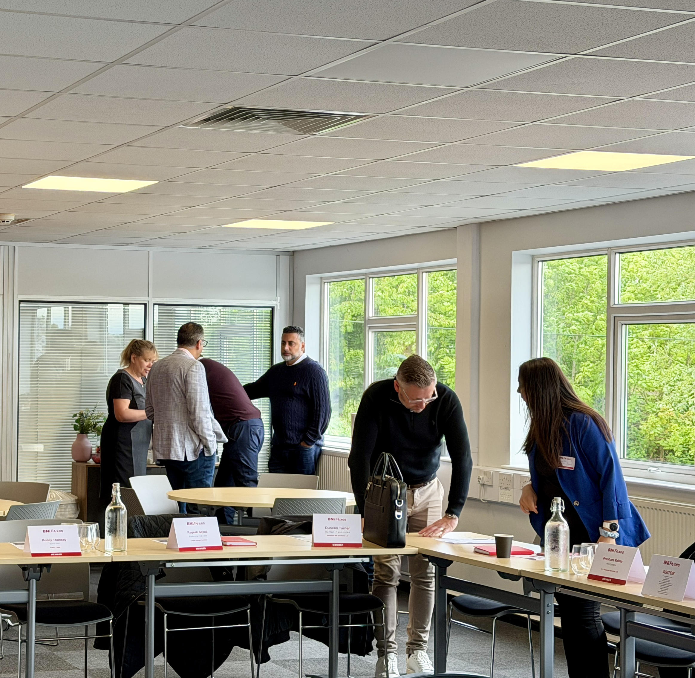BNI Foxes members networking in discussion