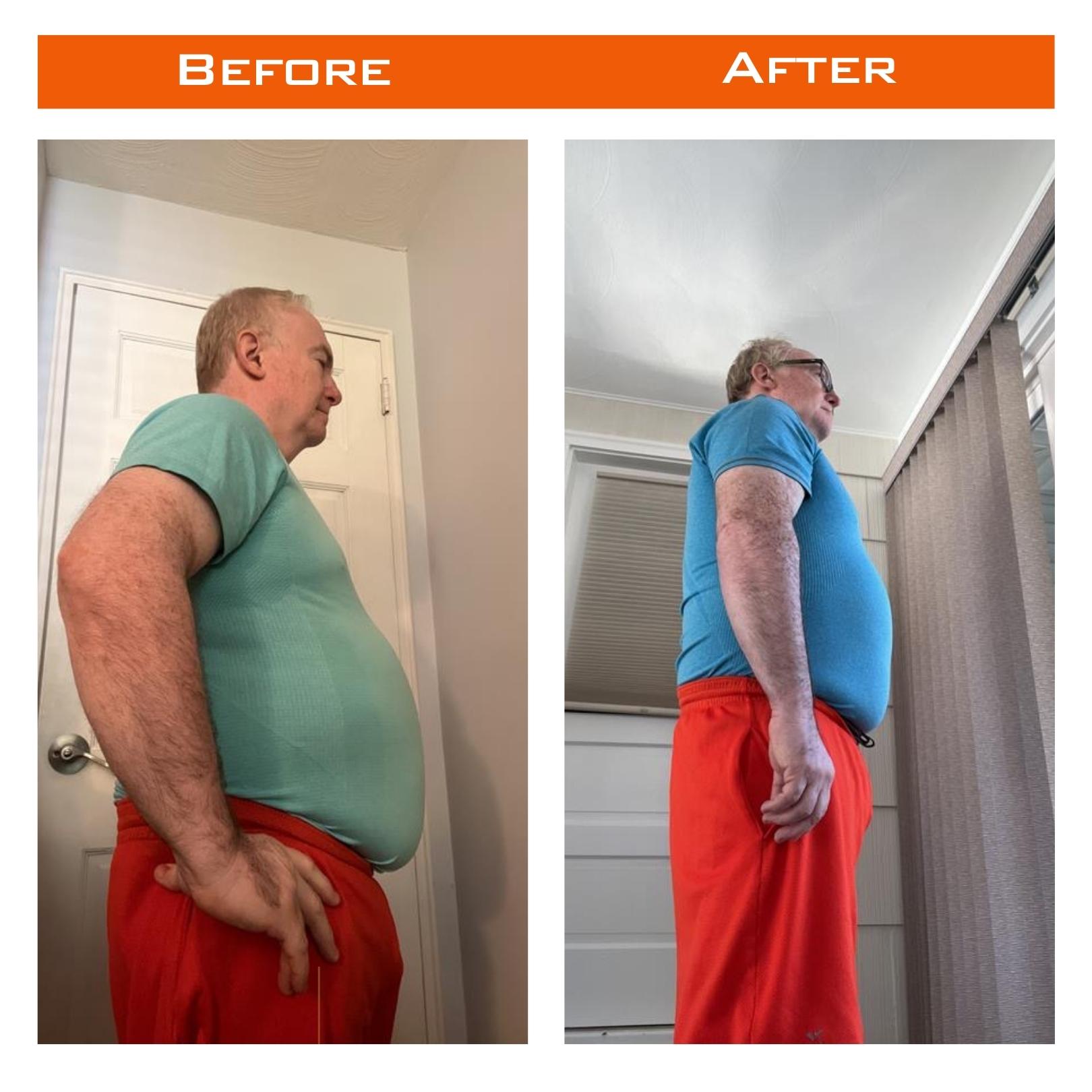 Eric Volkin – before and after transformation