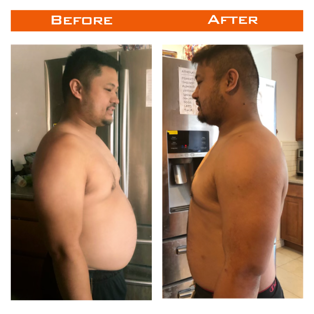Mike Suizo – before and after transformation