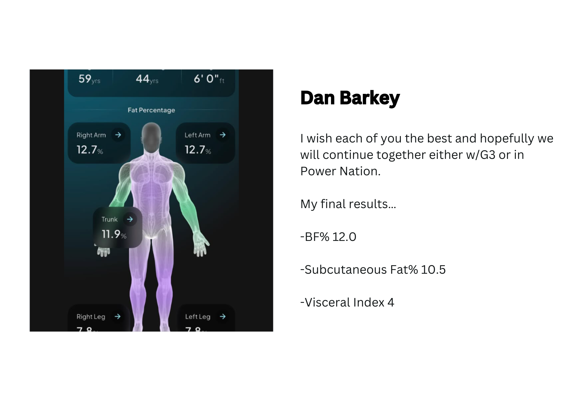 Dan Barkey testimonial