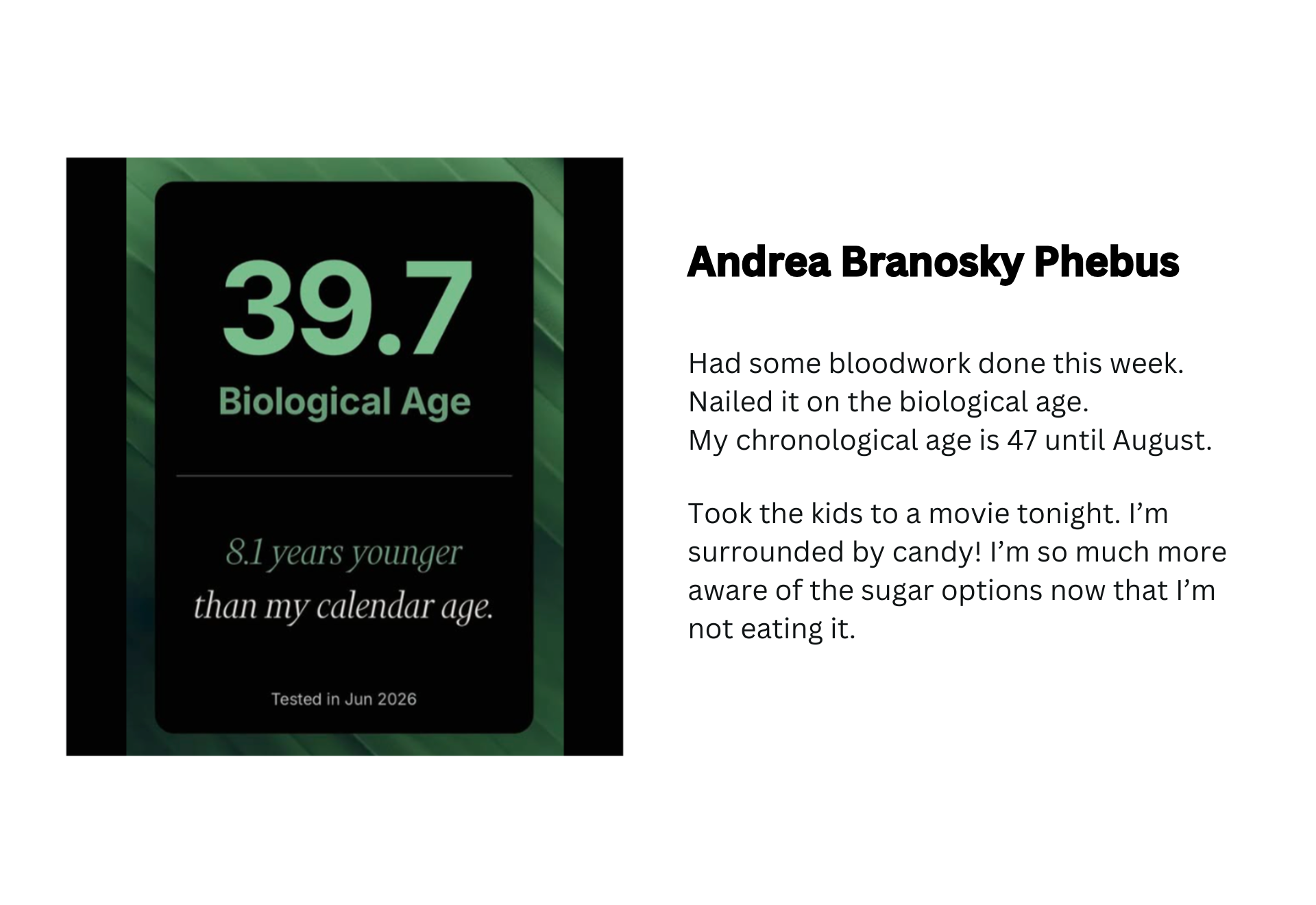 Andrea Branosky testimonial