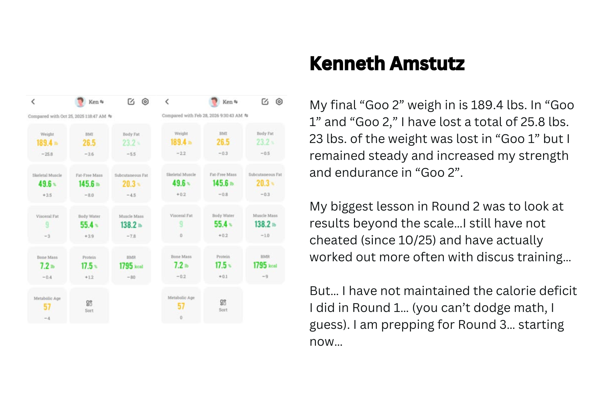 Kenneth Amstutz testimonial