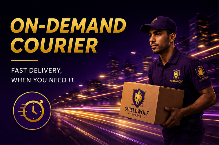 Customer booking a delivery on a mobile app