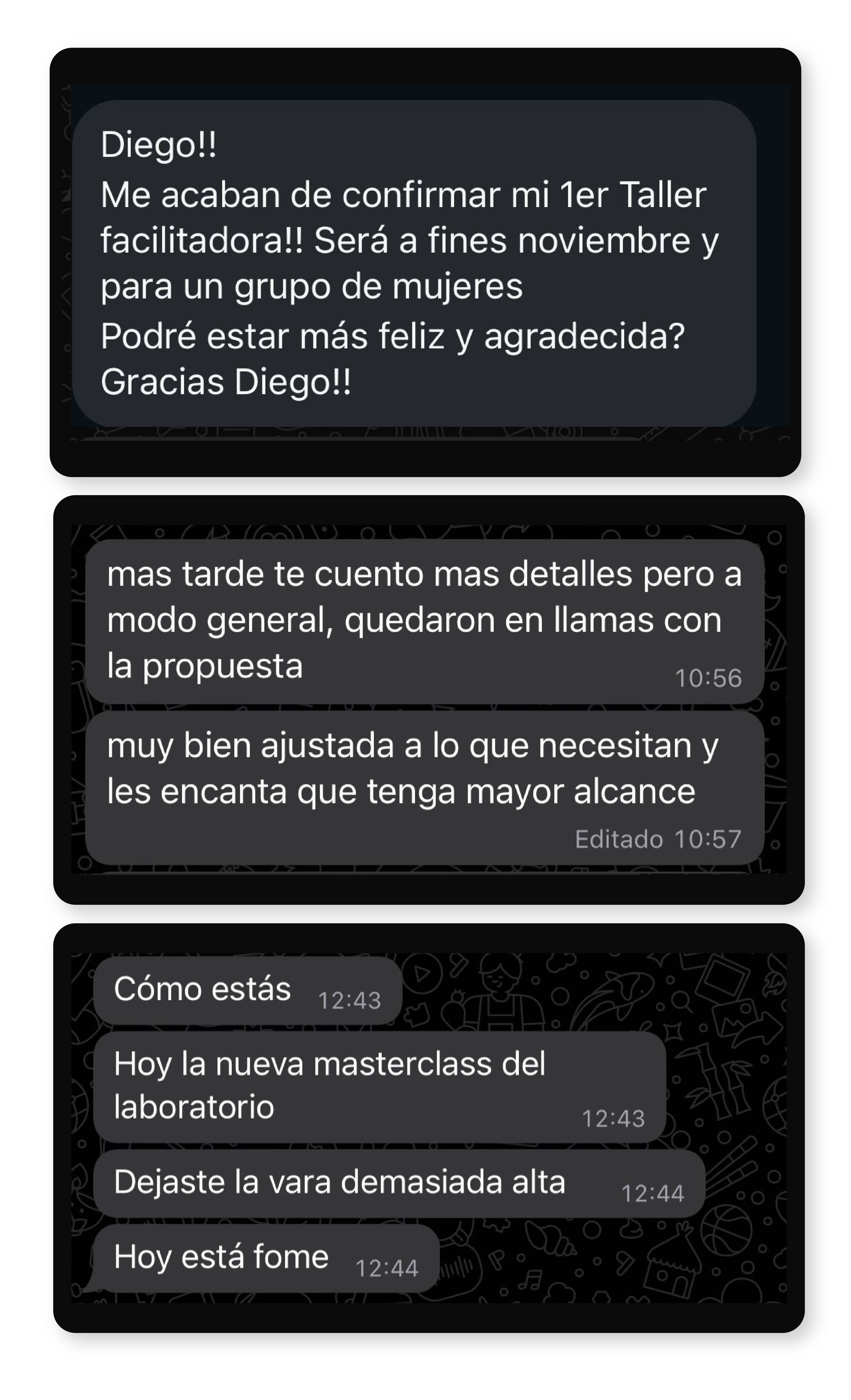 Testimonio WhatsApp 1
