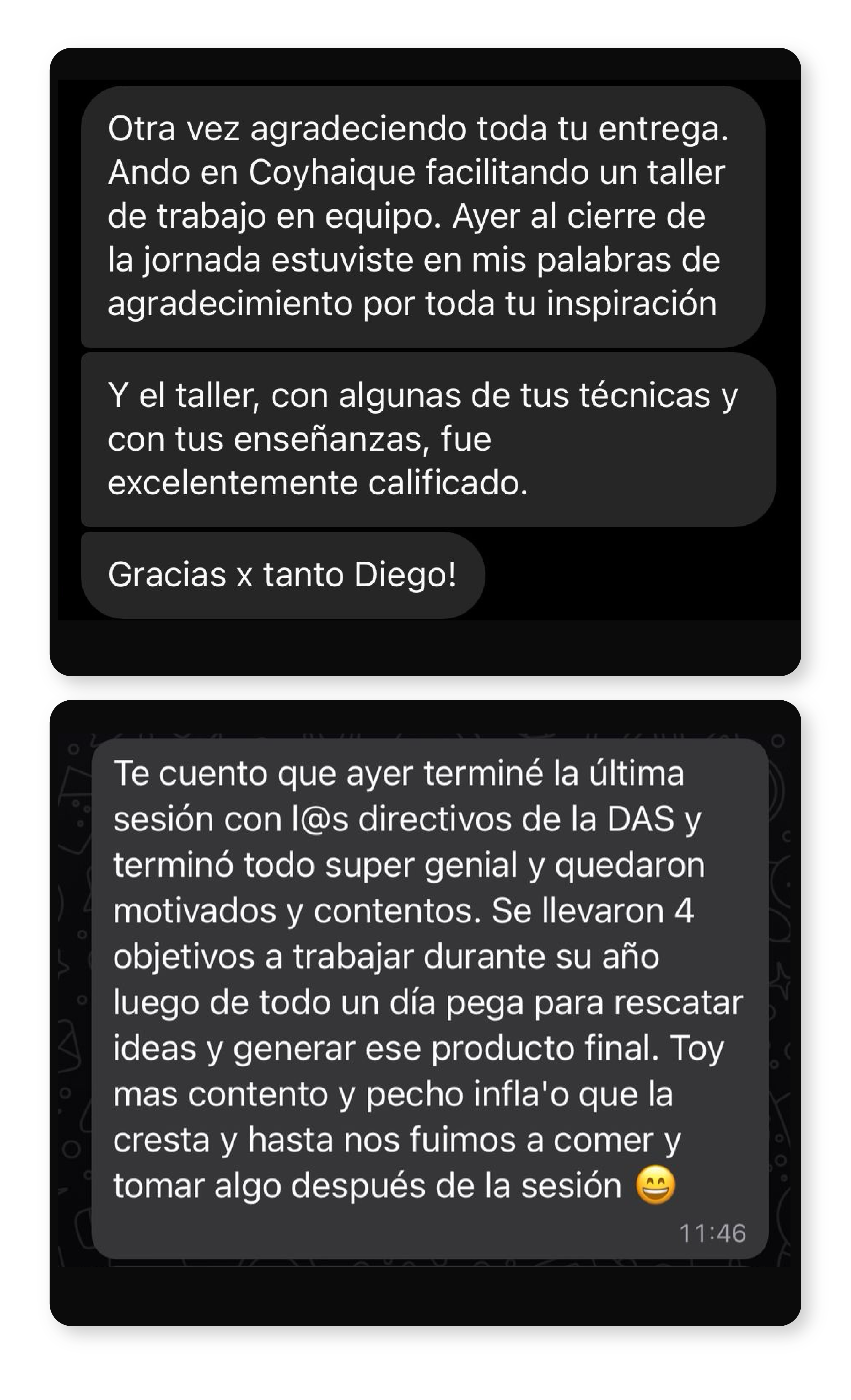 Testimonio WhatsApp 2