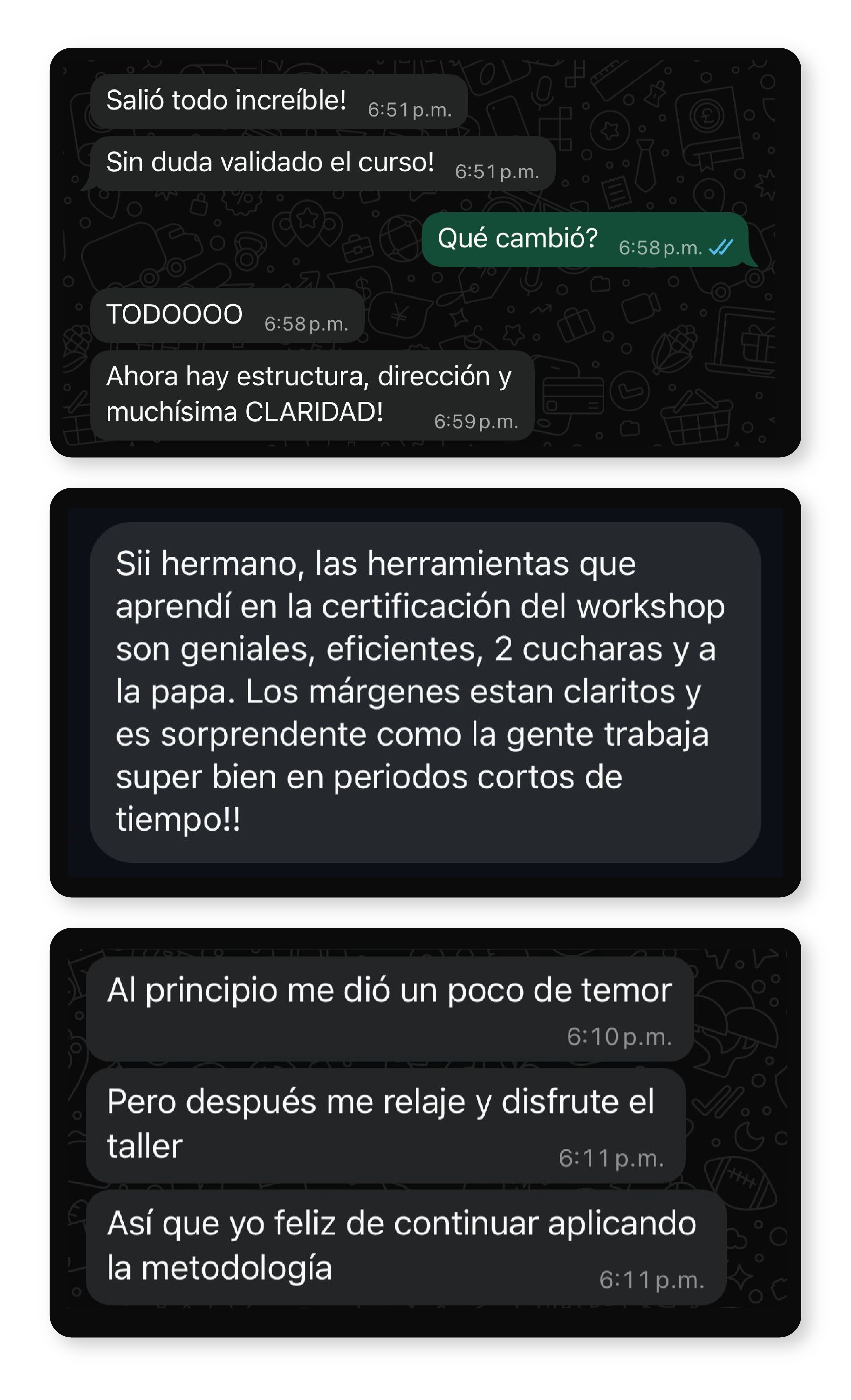 Testimonio WhatsApp 3