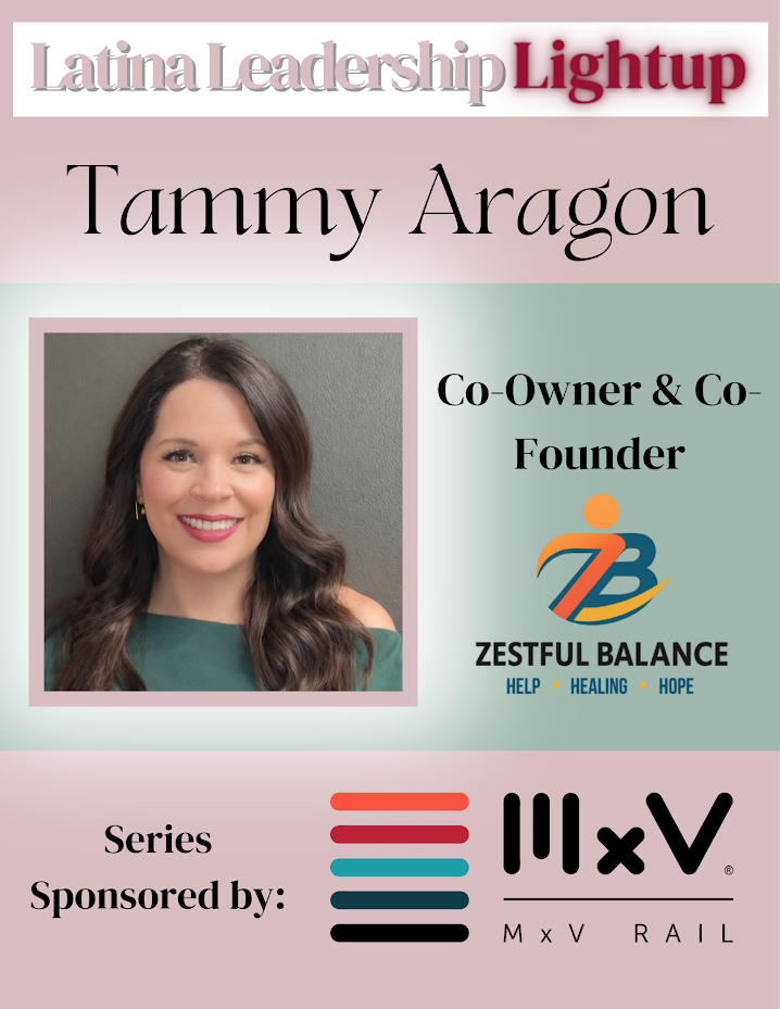 Tammy Aragon honored with the Latina Leadership Lightup award