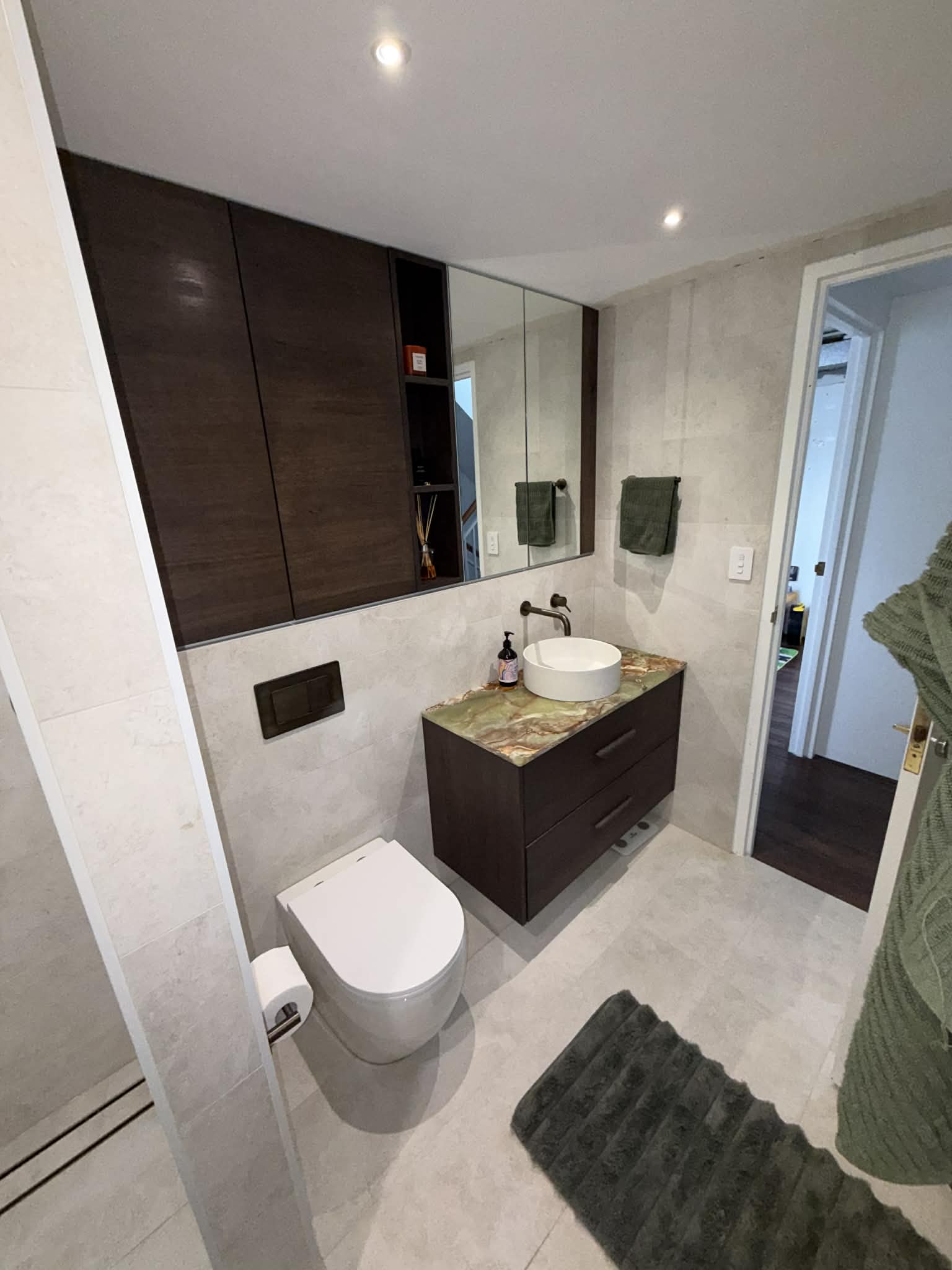 Completed bathroom