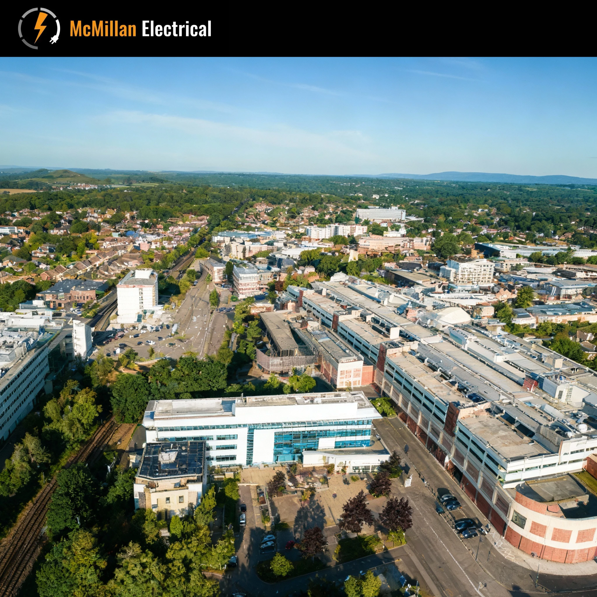 NICEIC-approved commercial and residential electricians in Crawley — McMillan Electrical serving local homes, landlords, and businesses near Manor Royal and Crawley High Street.