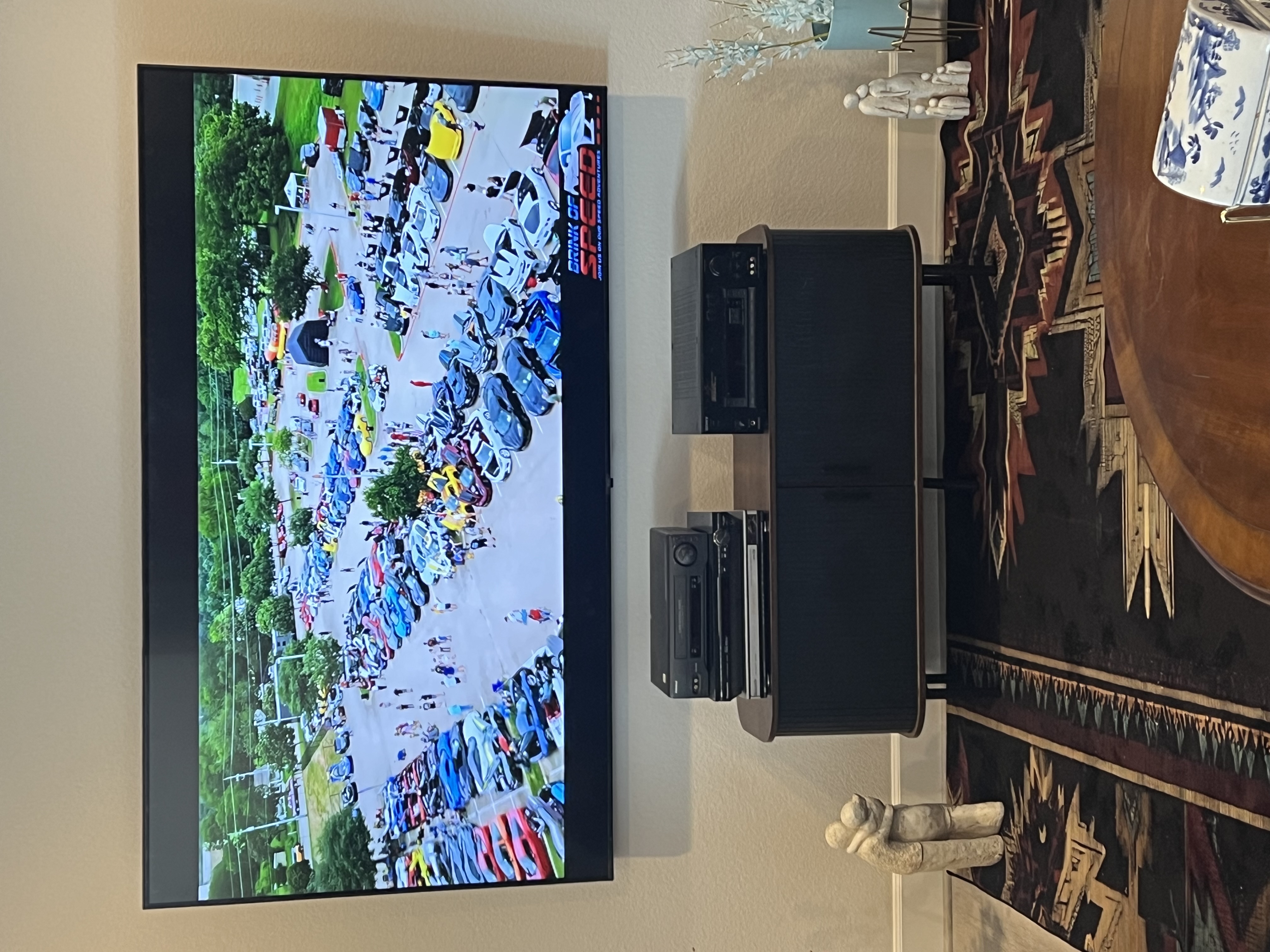 Premium TV and soundbar installation with concealed cables by I Hang Flat Screens