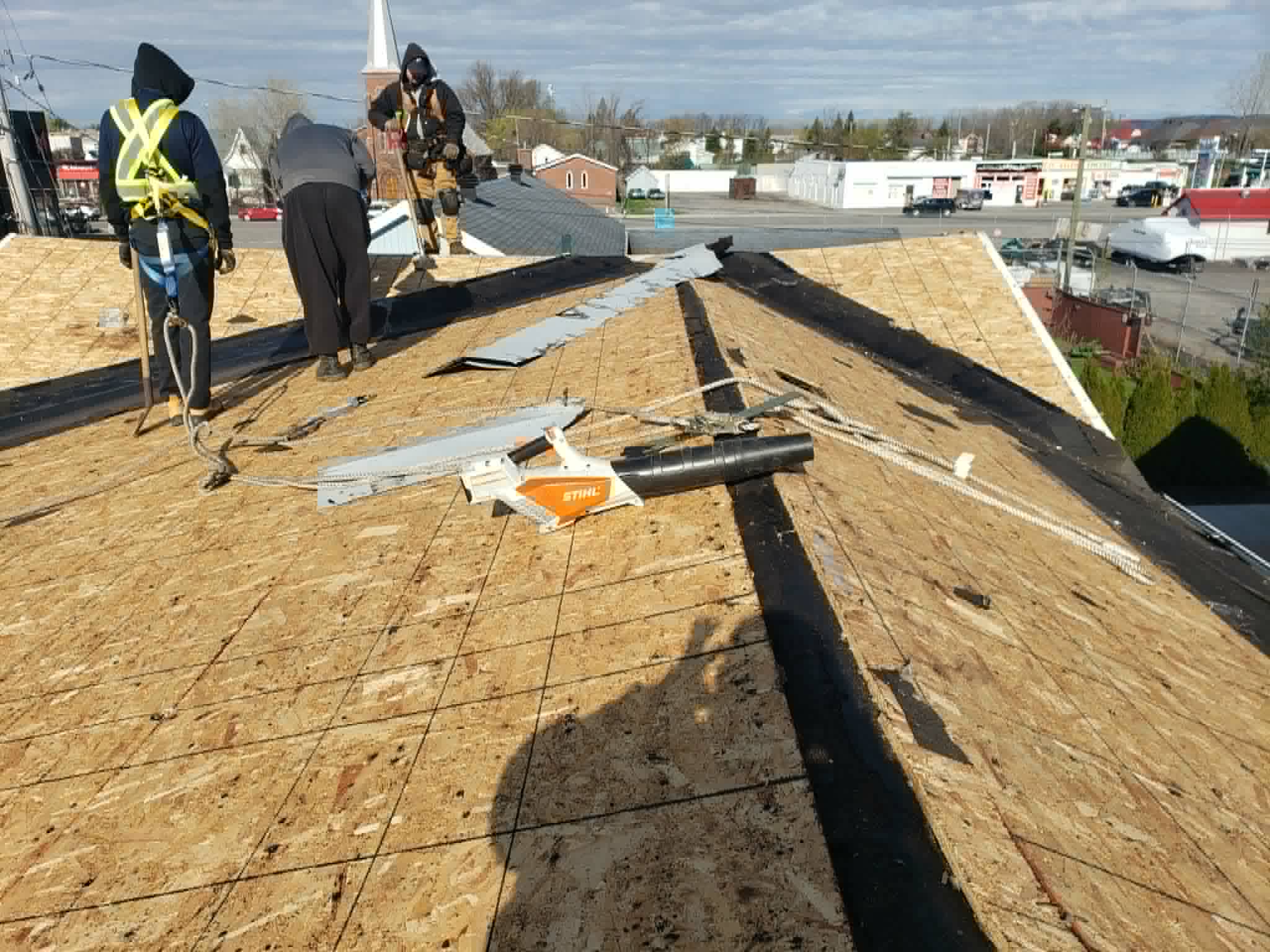Chantier toiture — Toiture Charbonneau