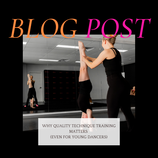 Dance teacher assisting a young dancer with handstand technique at KICO Dance Studios in Bargo NSW.