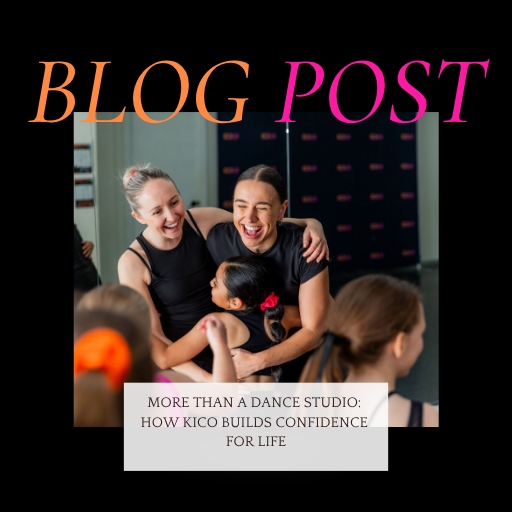 Dance teachers and young dancer sharing a joyful moment at KICO Dance Studios in Bargo NSW, building confidence and connection through dance.