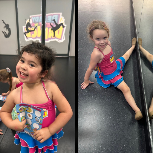 Preschool dance students in Bargo NSW with young dancers in KICO Ready Set Dance uniforms