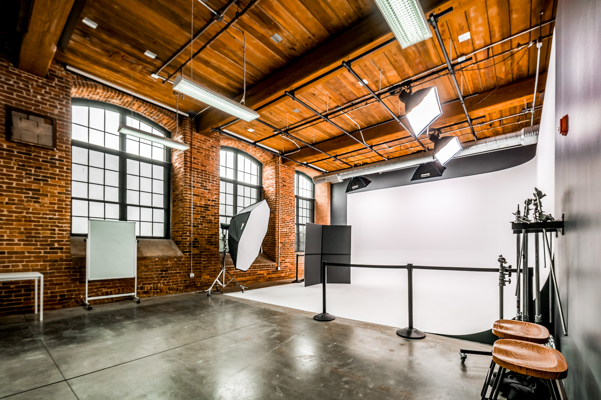 Inside Alchemy Studios, a video and photo studio near Charlotte, NC