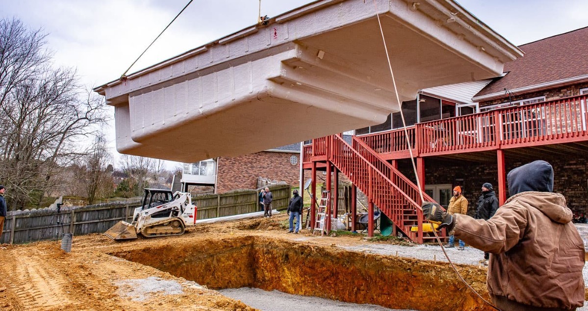 Pool Patio by American Landscape Construction