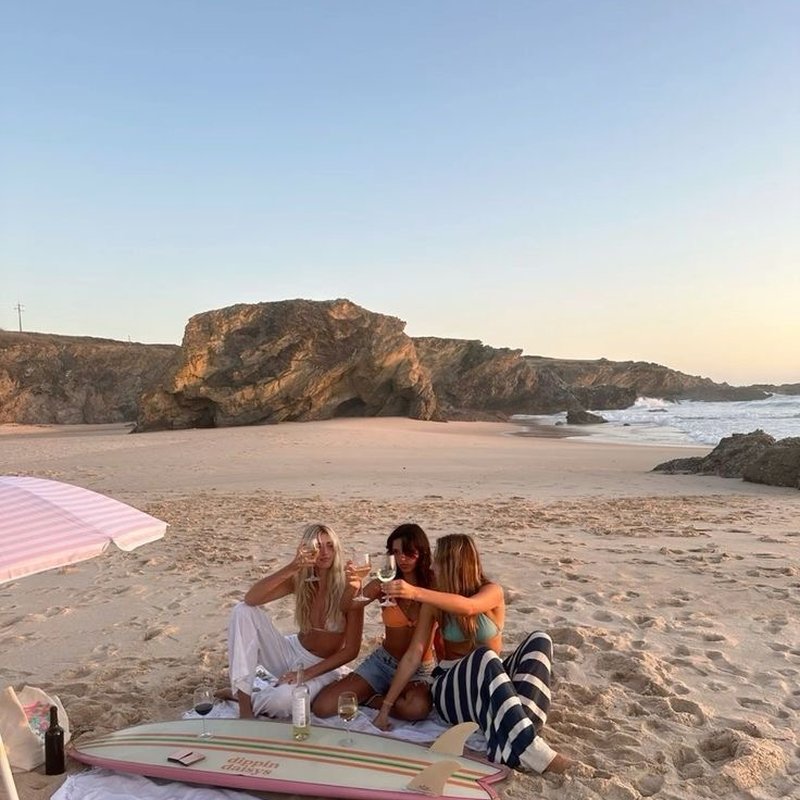 Abend mit der Crew am Strand