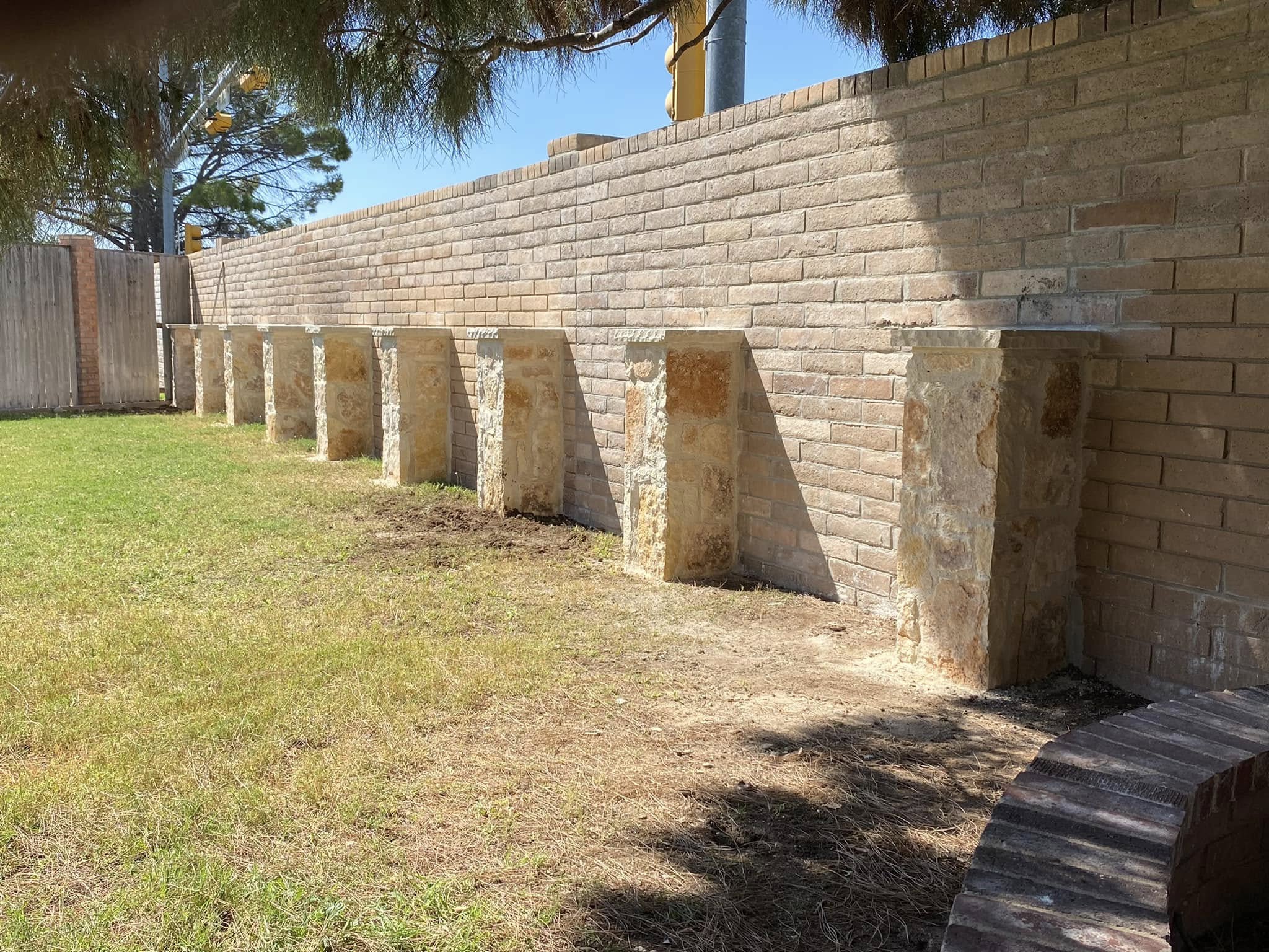 Retaining wall and masonry by EH Masonry Texas in Big Spring TX