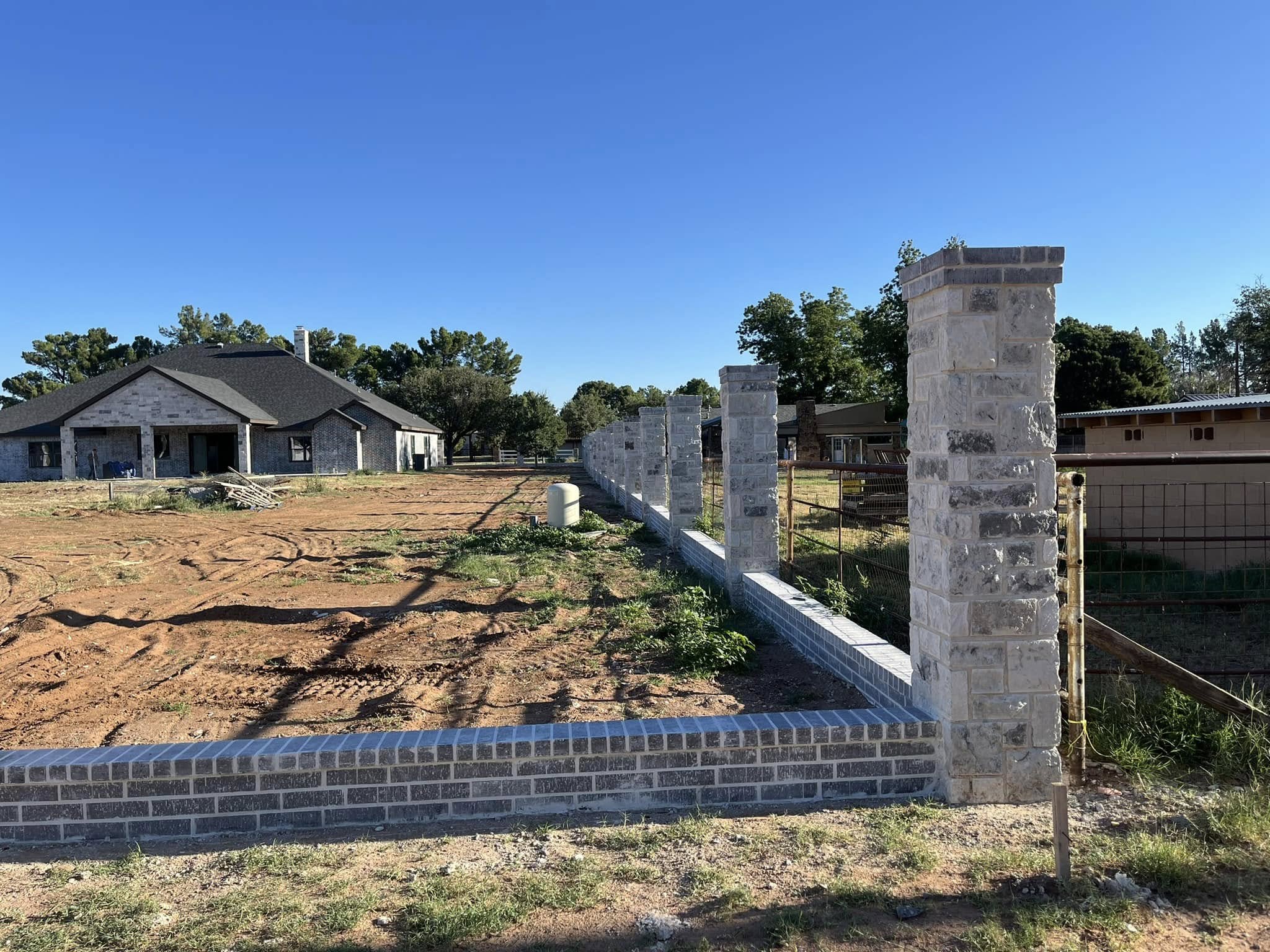 Outdoor masonry and concrete work by EH Masonry Texas in West Texas