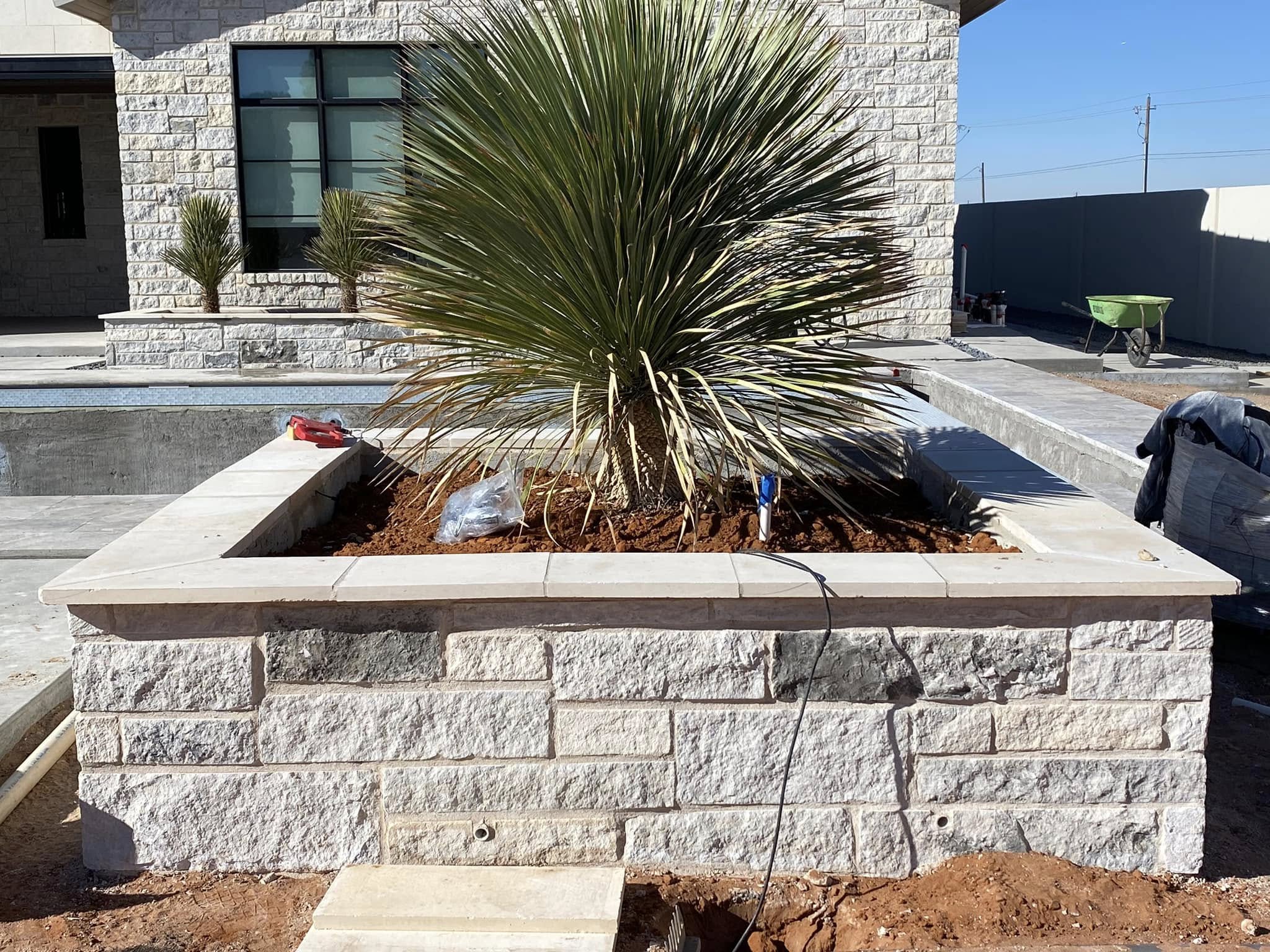 Commercial masonry project by EH Masonry Texas in West Texas