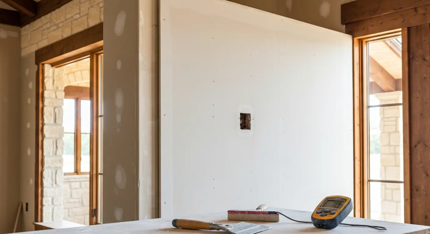 Water damage drywall repair