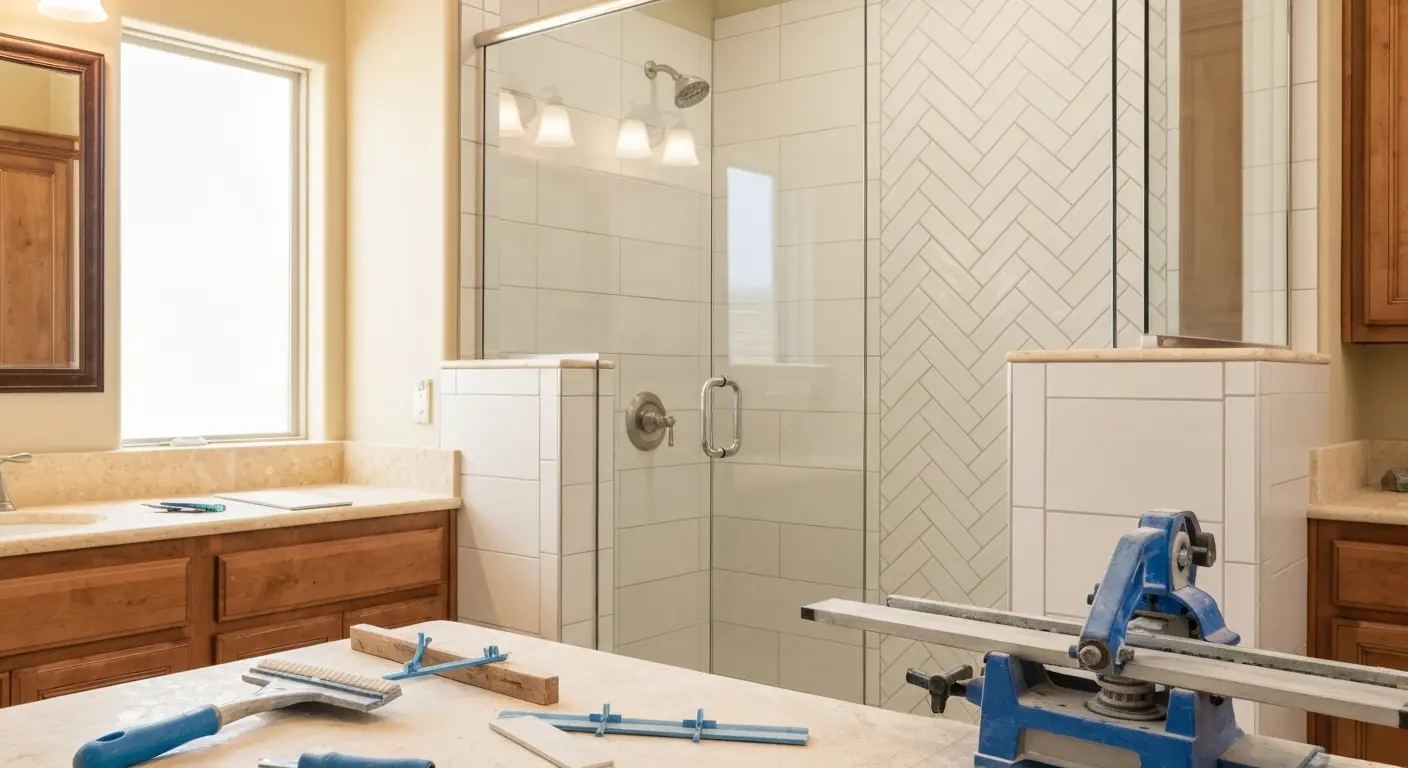 Professional shower tile installation