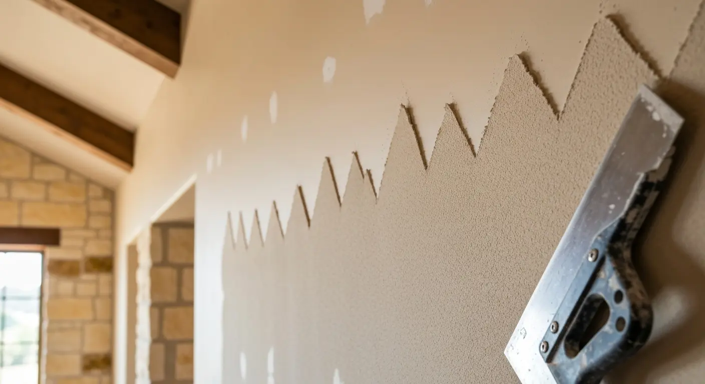 Knockdown texture finish