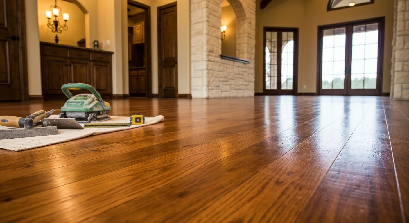 Hardwood flooring installation