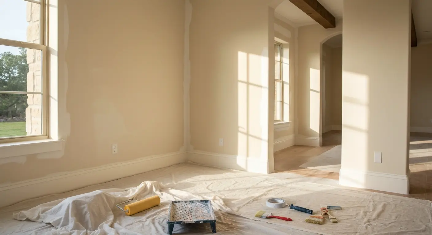 Interior painting in Boerne home