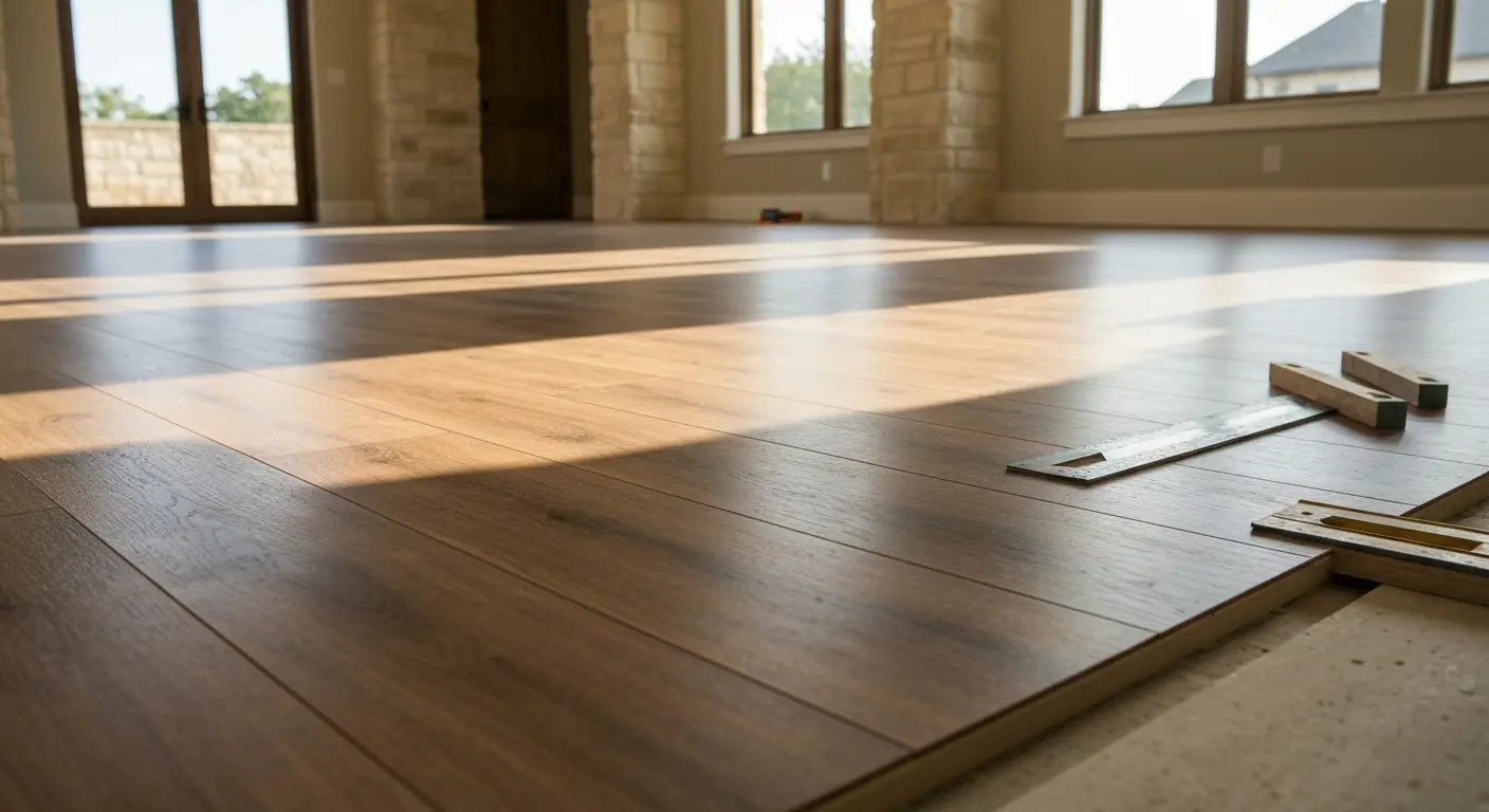 Vinyl flooring sample