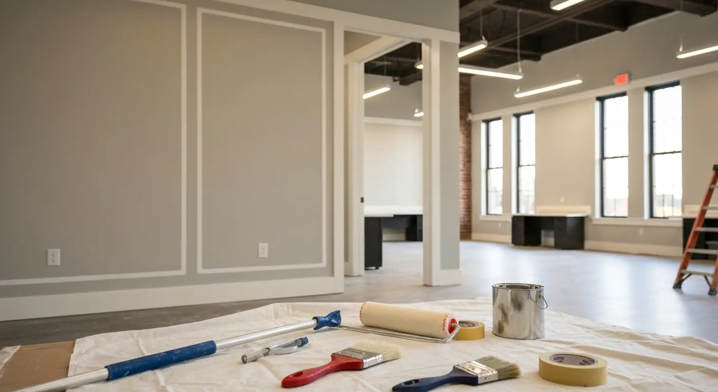 Commercial painting project