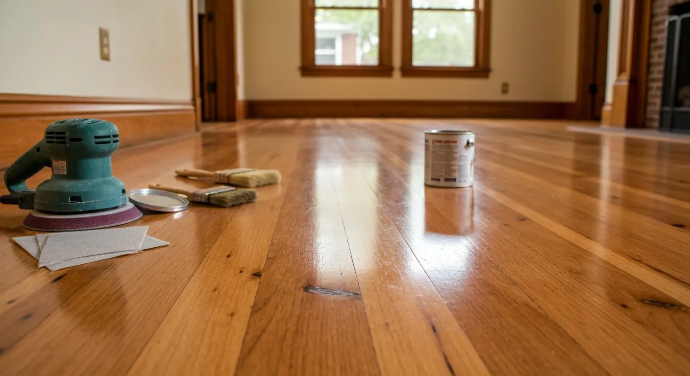 Floor refinishing work