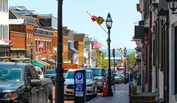 Downtown Annapolis during the 2026 Memorial Day Parade and community ceremony event Downtown Annapolis during the 2026 Memorial Day Parade and community ceremony event
