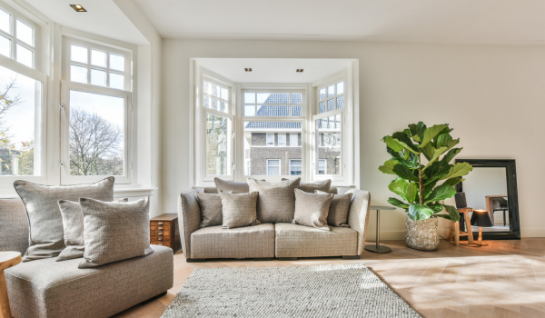 Bright natural lighting making a Maryland home feel more inviting during a showing
