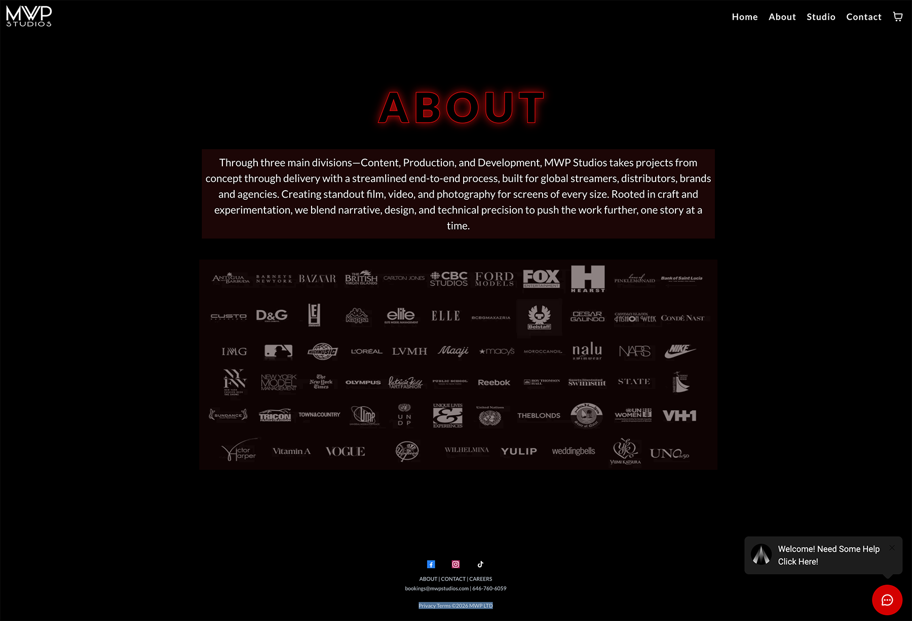 about mwp studios, content production, film, photography, 