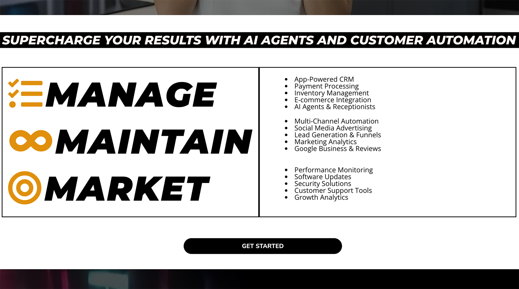 onscreenpromo, manage, maintain, market, project and business tools