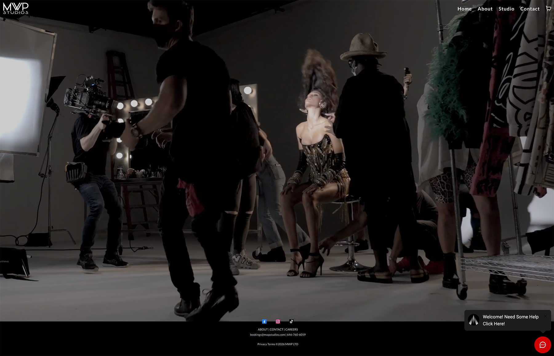 Overview of the MWP Studios hub for content, production, and development