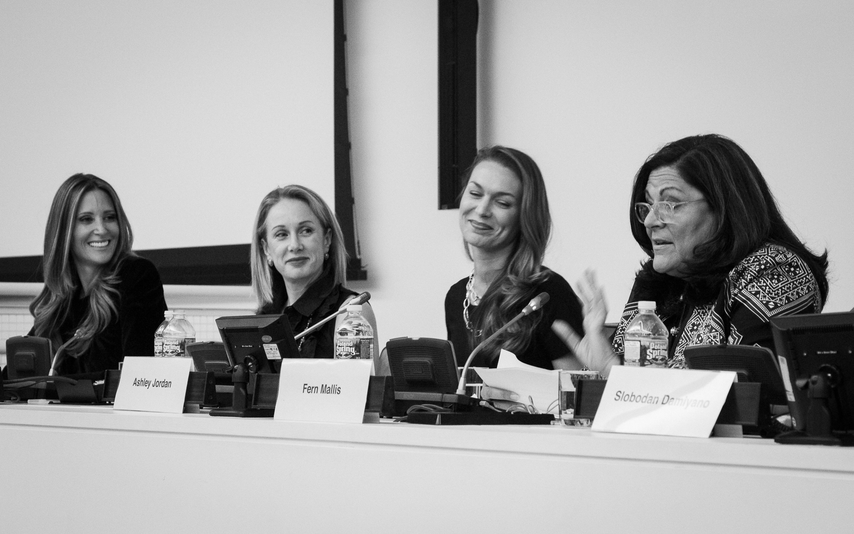 Full World Fashion Forum panel at United Nations Headquarters on International Women’s Day, with Fern Mallis, Ashley Jordan, Pauline Brown, Stephanie Winston Wolkoff and others, in a session directed and produced by Michael William Paul with Models for Peace on fashion, women’s rights, and the SDGs