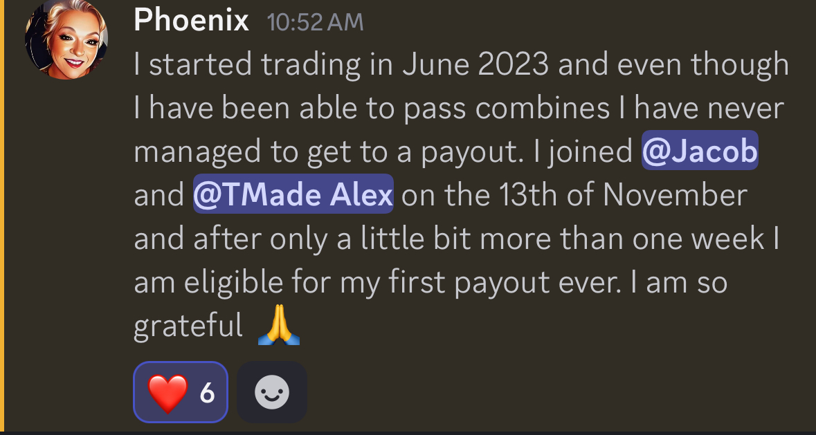 Phoenix: eligible for my first payout ever after one week
