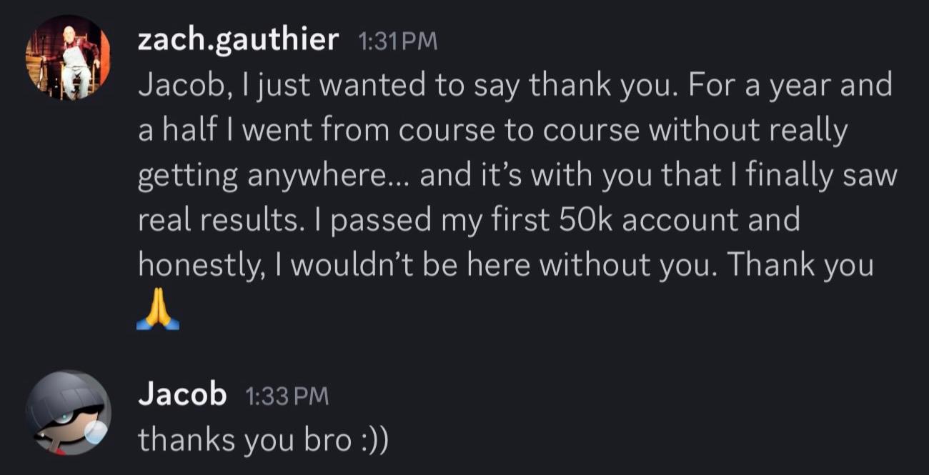 zach.gauthier: passed my first 50k account after a year and a half of courses