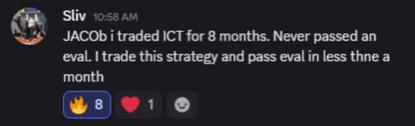 Sliv: traded ICT 8 months with no passed eval, passed in under a month with this strategy