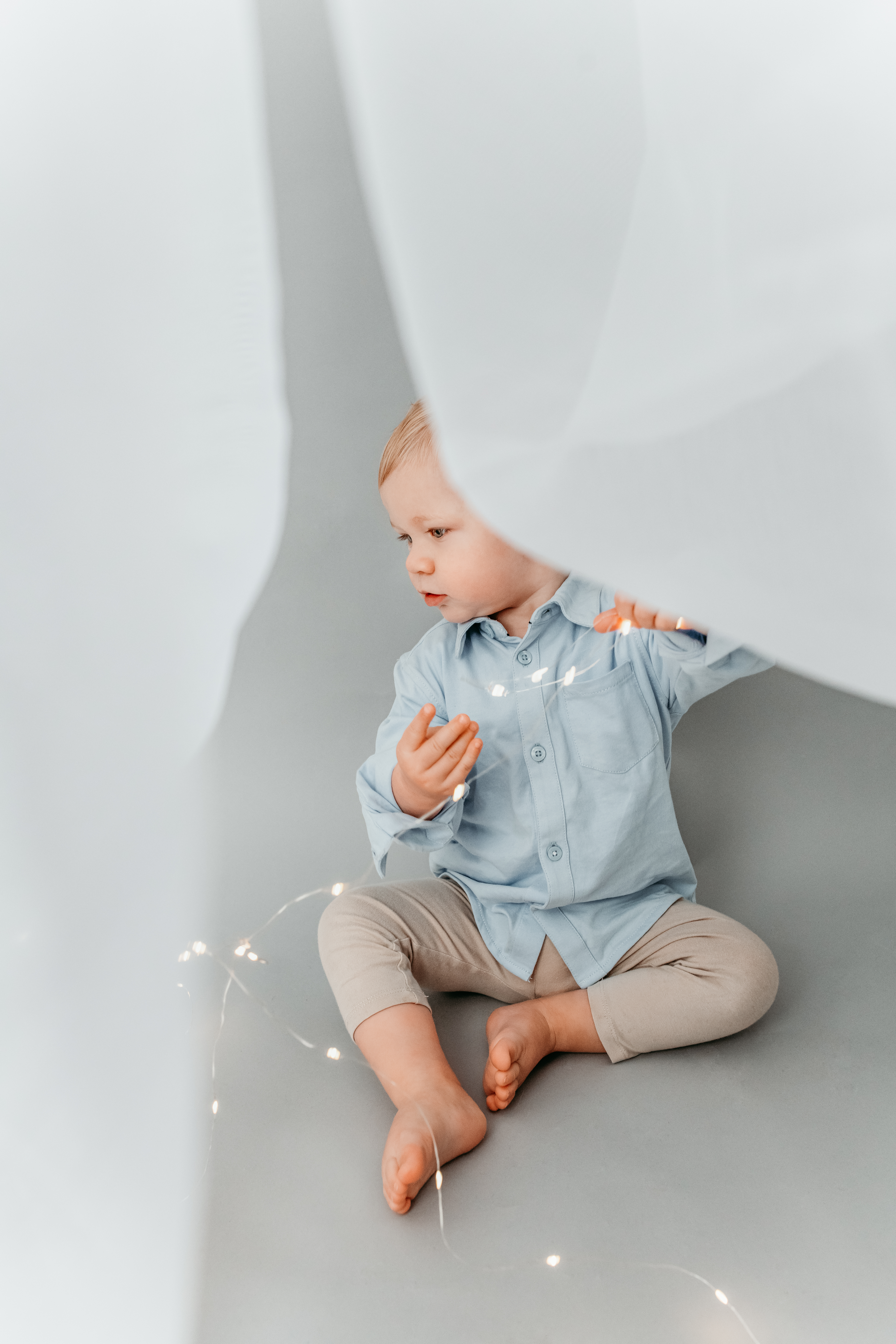 Babybauch Weihnachtsshooting Kleid