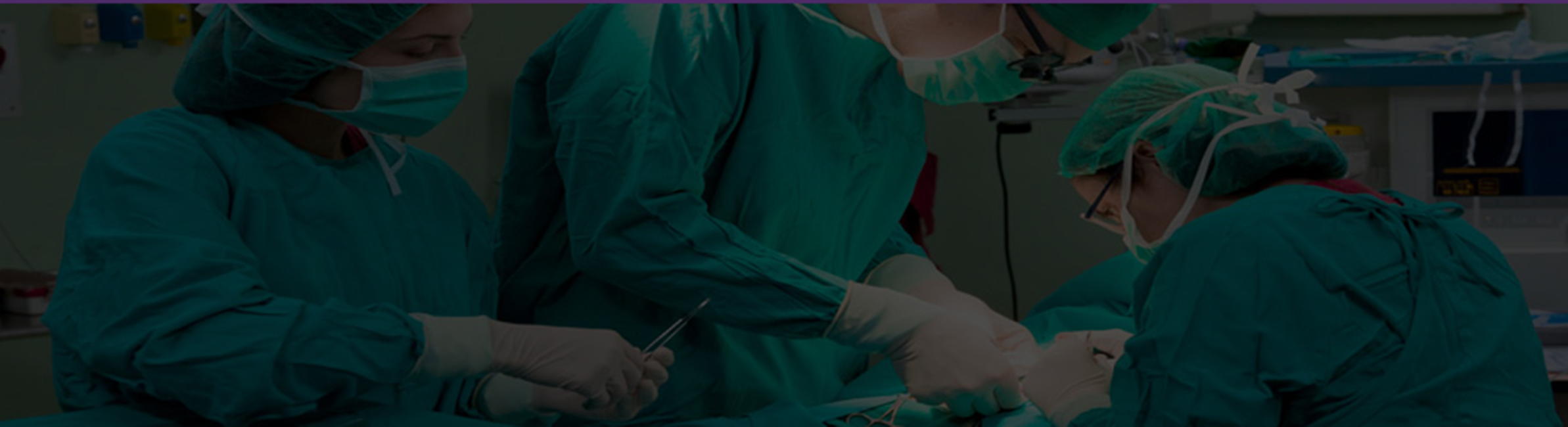 Medical personnel in an operating room.