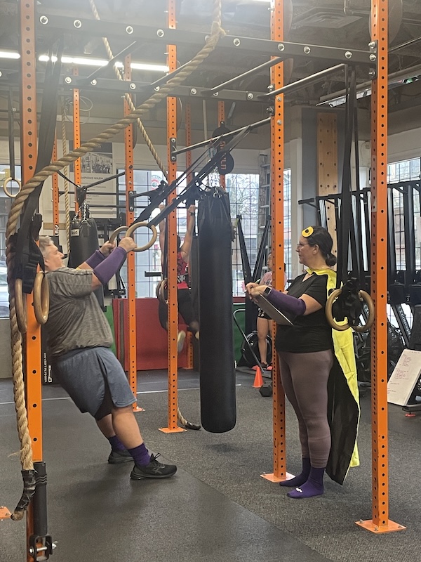 Empower athlete and judge at CrossFit Open intramurals