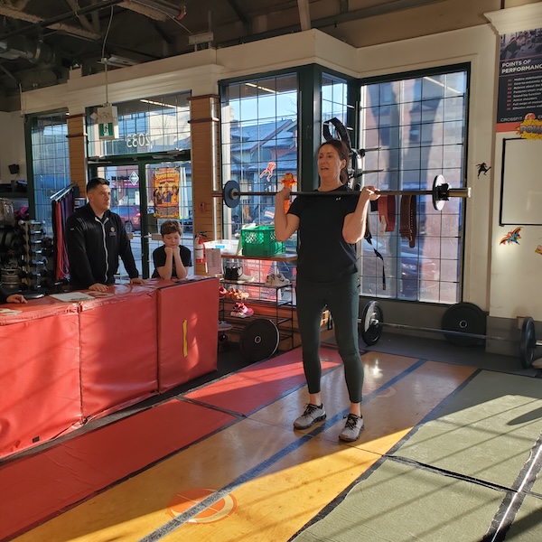 Push press at the Empower Open Push press at the Empower Open