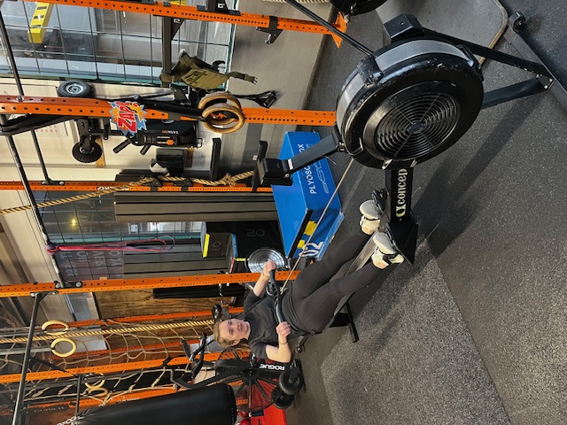 Empower athlete on a rower Empower athlete on a rower